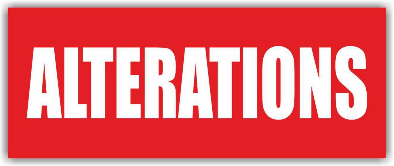 ALTERATIONS Advertising Banner Vinyl Mesh Sign for Dry Cleaners Laundry Tailor