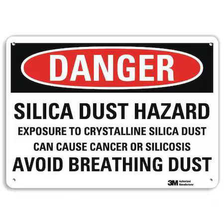 Lyle U3-1980-Na_14X10 Danger Sign, 10 In H, 14 In W, Horizontal Rectangle,