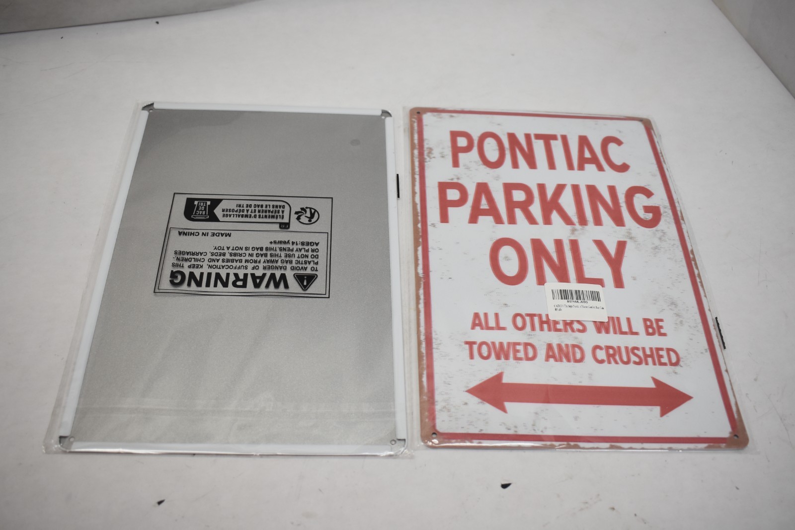 Pontiac Parking Only Metal Sign 8″ x 12″ Aluminum Stainless Steel Sign 2 Pack