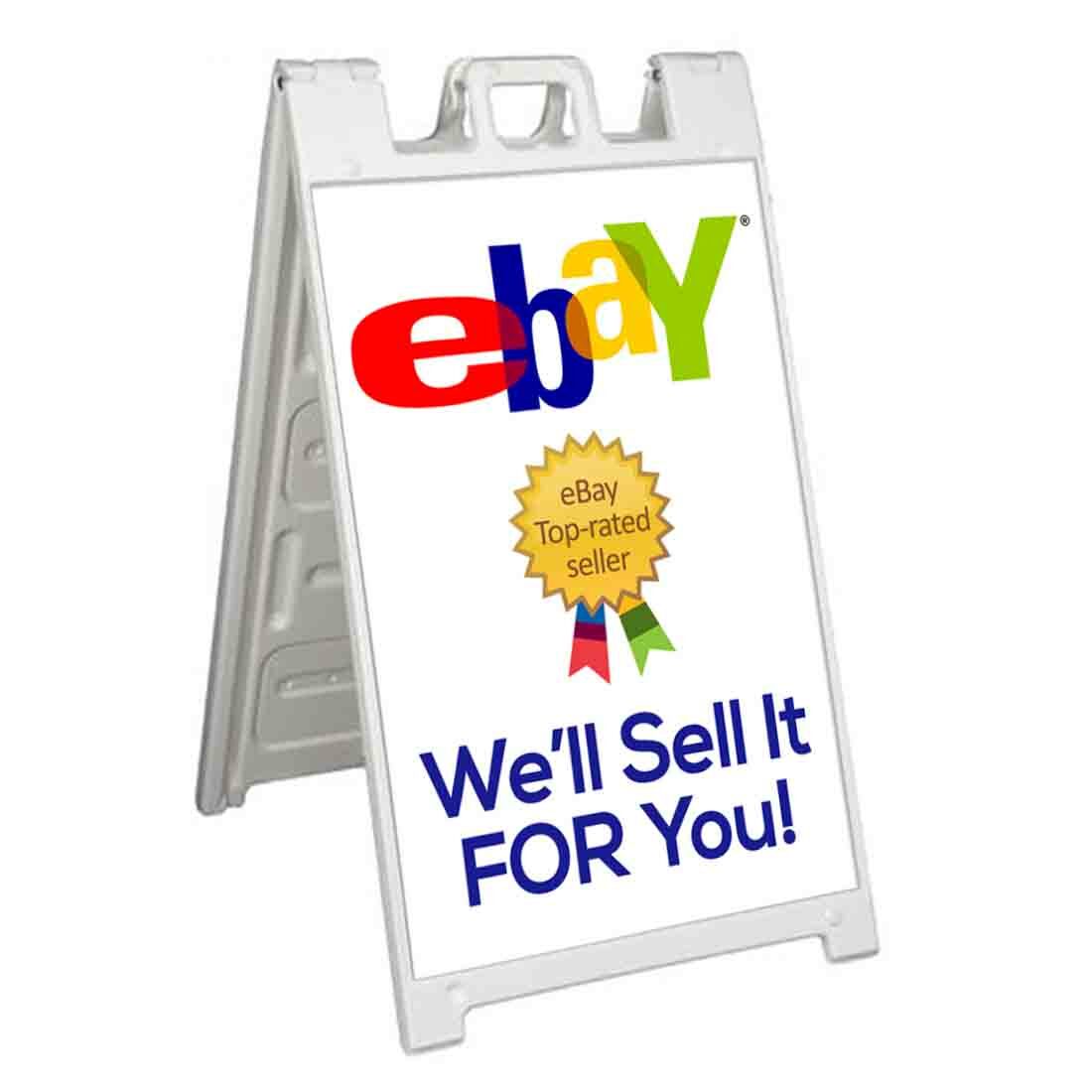 EBAY POWER SELLER Signicade 24×36 Aframe Sidewalk Decal Sign Banner SERVICE