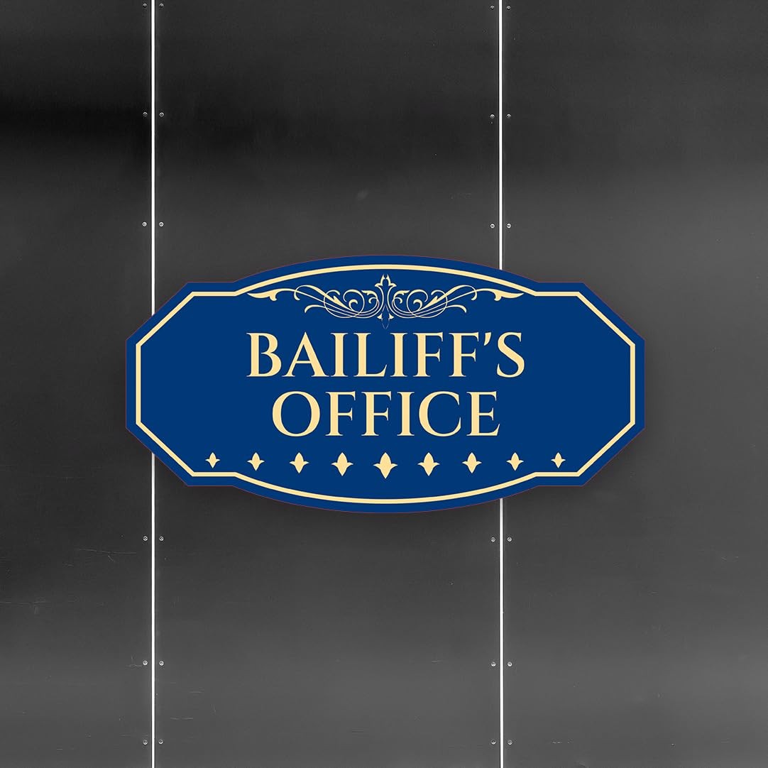 Victorian Plus Bailiff’s Office Wall or Door Sign | Legal and Courtroom