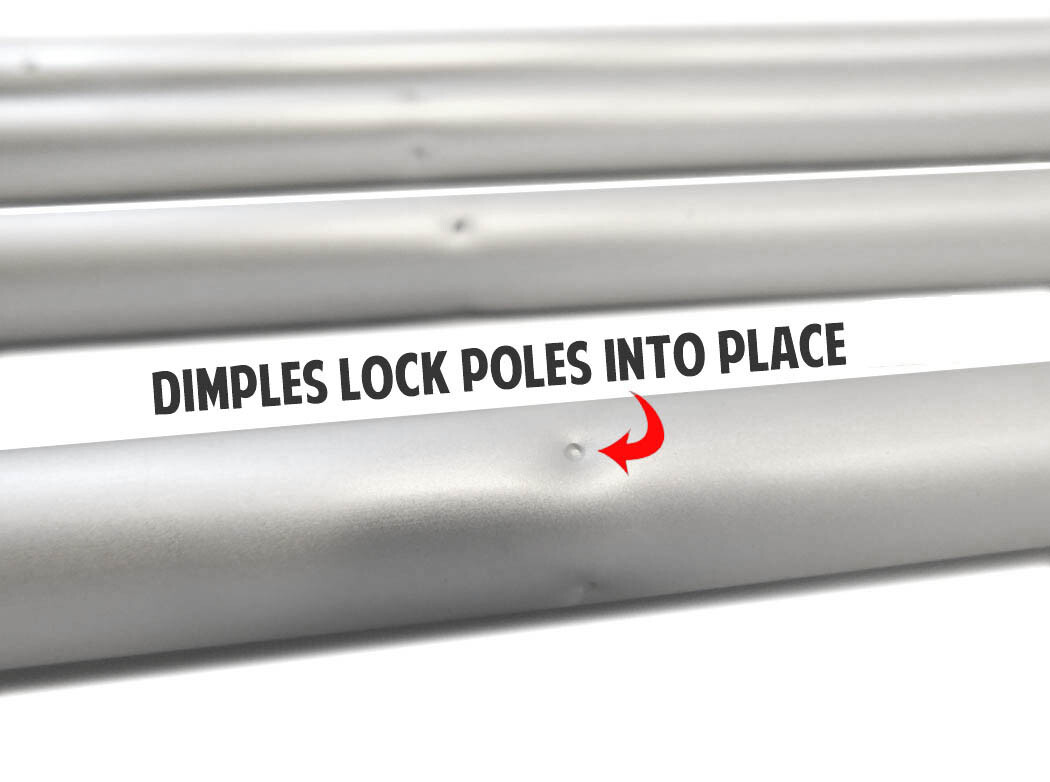 Windless Swooper Flag Pole Kit 15ft Flagpole Feather Flag Sign Pole Ground Spike