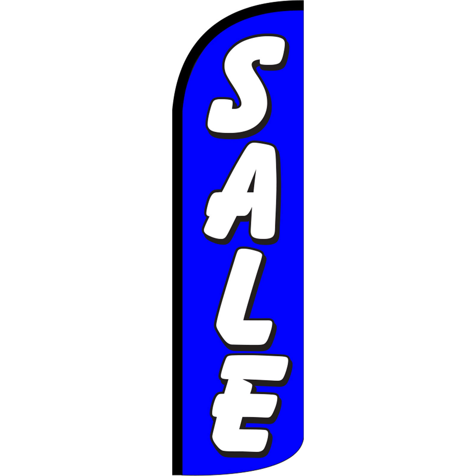 Sale Blue 3 ft X 11 1/2 ft Windless Swooper Flag