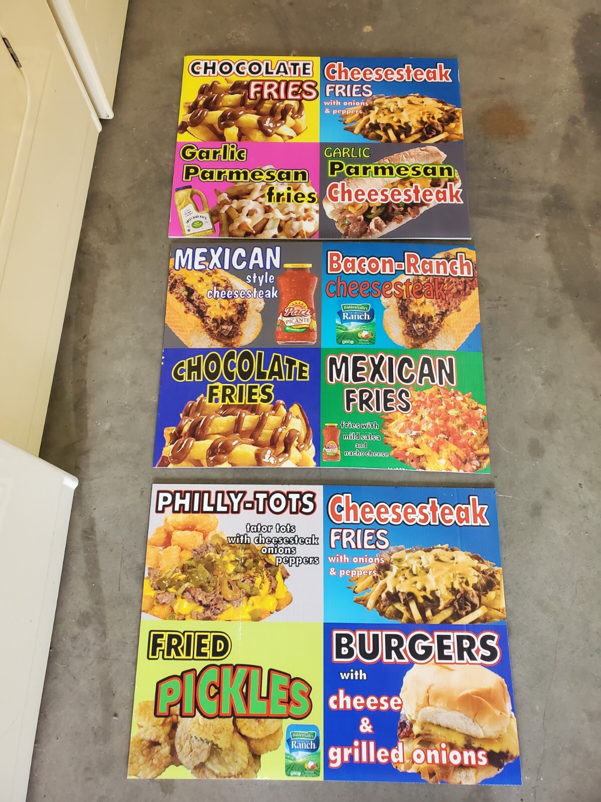 Fries Food Concession French fries Philly cheese steak size in pics