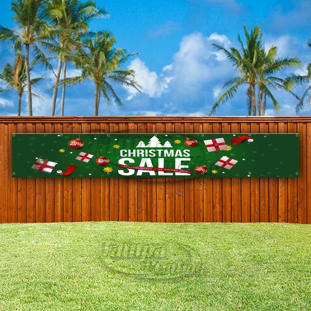 CHRISTMAS SALE Advertising Holiday Shopping Vinyl Banner Flag Sign USA XL01548