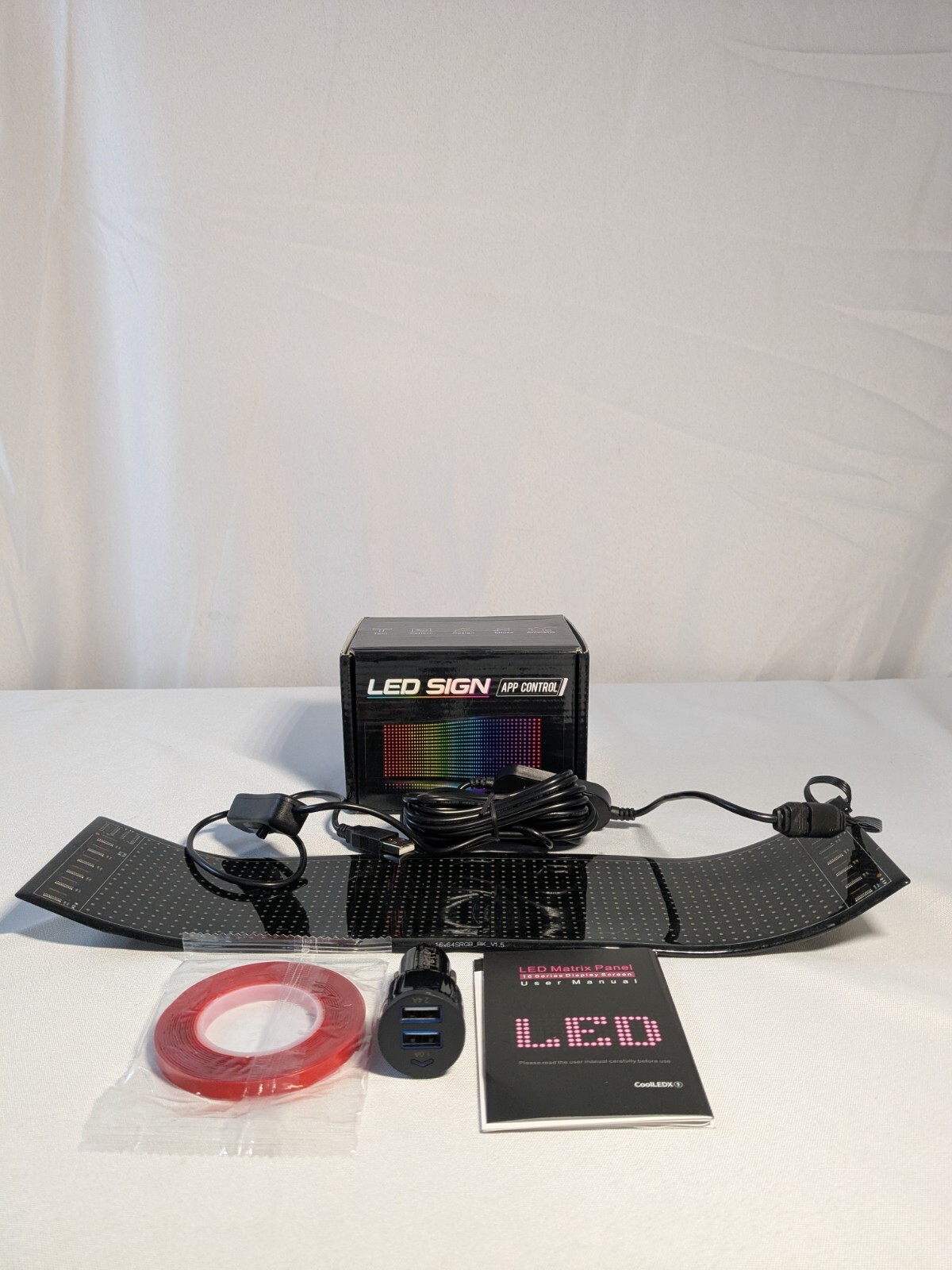 Black 16 Series Display Screen App Control LED Sign With User Manual