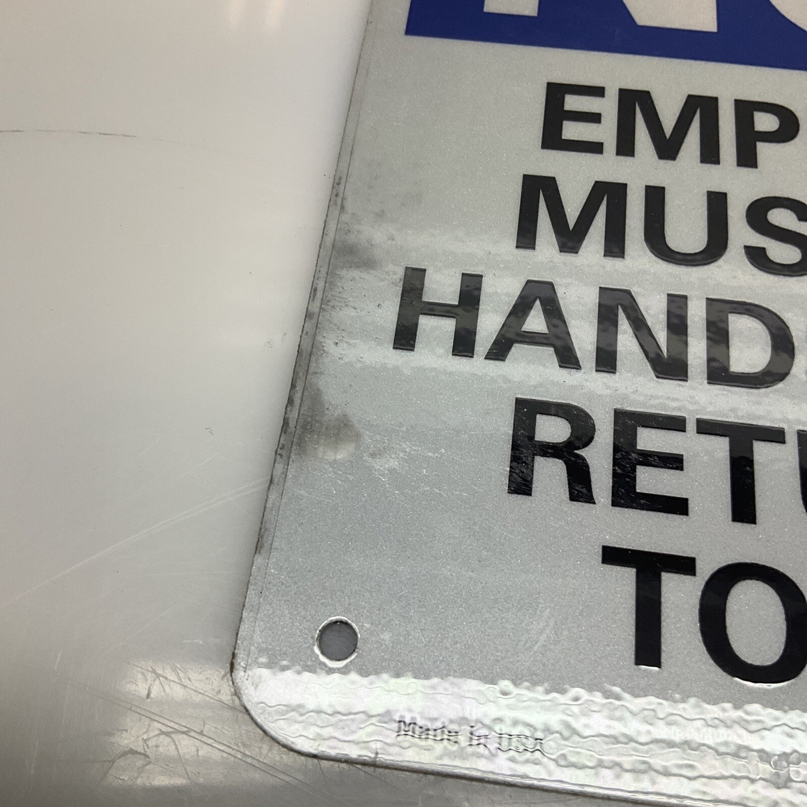 5 Pack Lyle U1-1045-RA_10X7 Employees Must Wash Hands Sohn 7″ x 10″ *DAMAGED