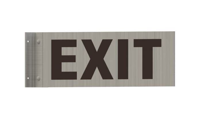 EXIT Sign -Two-Sided/Double Sided Projecting, Corridor -REF24-1027