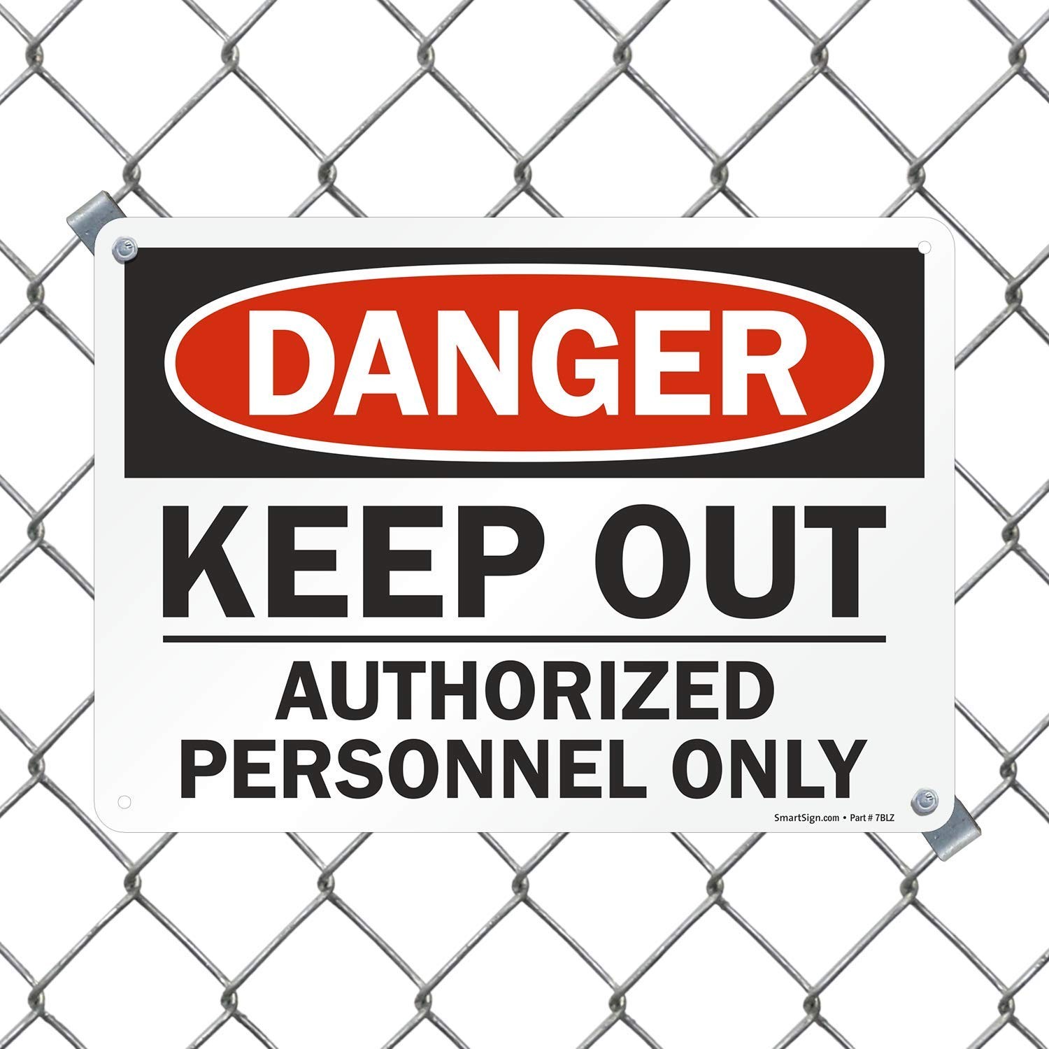 Danger Keep Out Authorized Personnel Only Sign 10×14 Inch Aluminum Notice