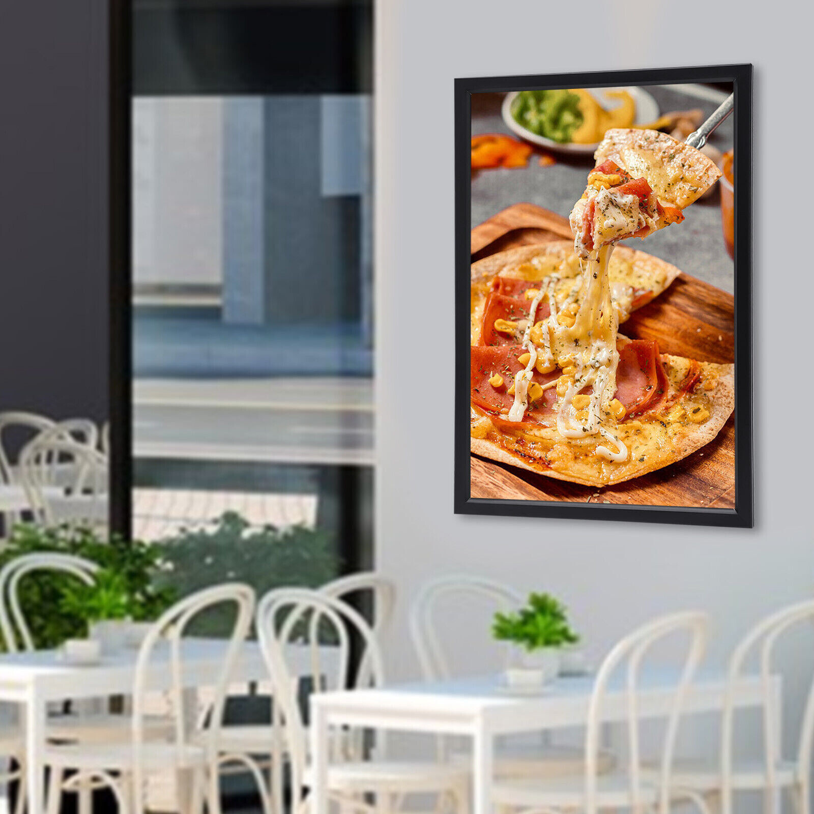 LED Light Box Movie Poster Display 23.6×35.8″ Advertising Frame Store Wall Mount