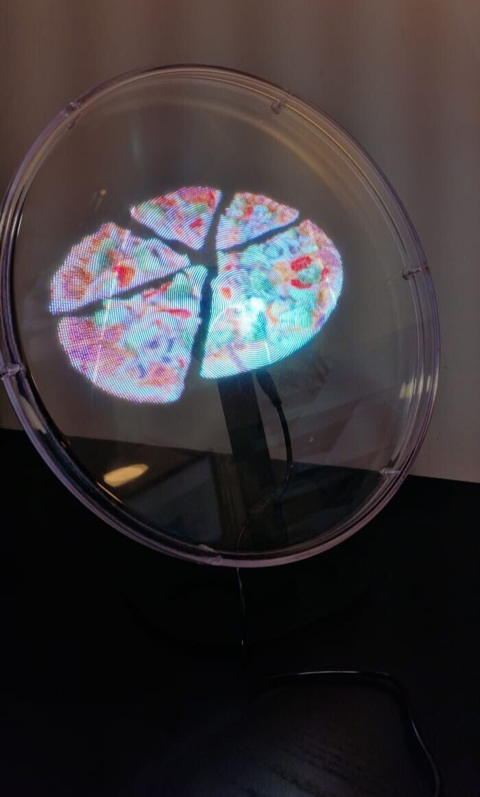 30cm Desktop Holographic Display led fan projector 3D