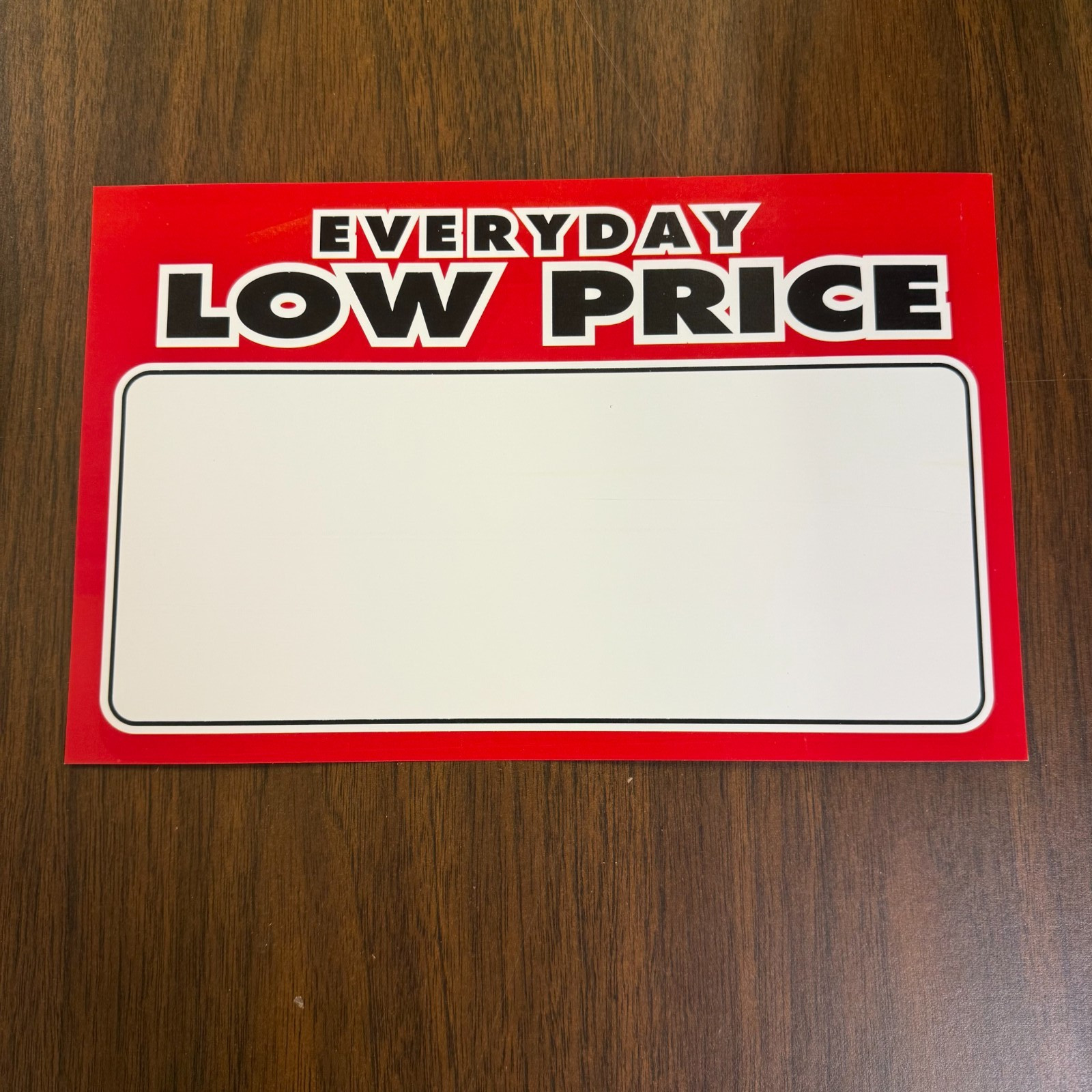 Everyday Low Price Shelf Signs Price Display Cards-11″W x7″H -32 signs