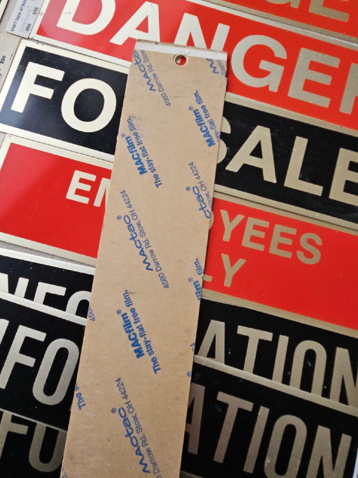 Metal Sticky Adhesive Backing Office Industrial Business Walk In Push (42) Signs