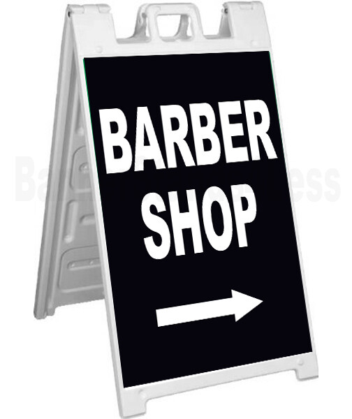 BARBER SHOP Signicade A-Frame Sign Sidewalk Sandwich Pavement Sign – kb