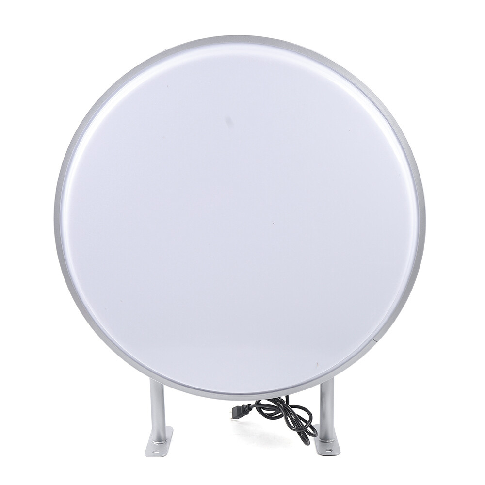 Round LED Light Box Double Sided Advertising Illuminated Projecting Sign Outdoor
