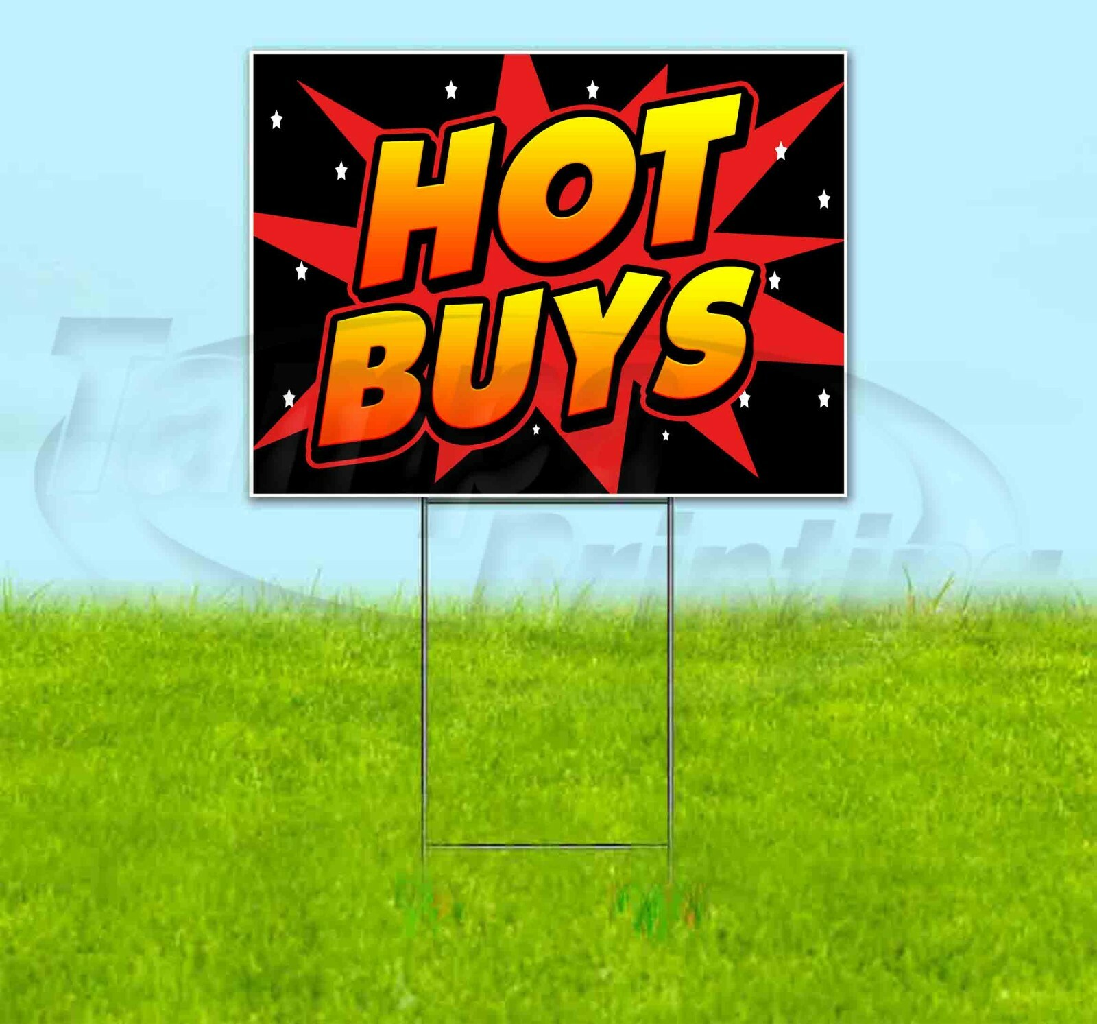 HOT BUYS 18×24 Yard Sign WITH STAKE Corrugated Bandit USA BUSINESS DEALS