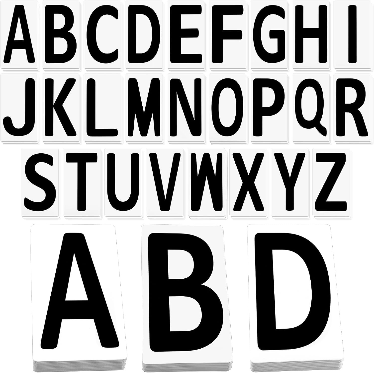78 Pcs Replacement Letters for White Message Board Sidewalk Signs Outdoor