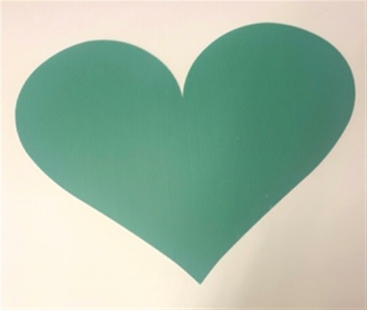 (10-Pack) Green Heart-Shaped Corrugated Plastic – 4mm Thick – 17.5″ x 23.875″