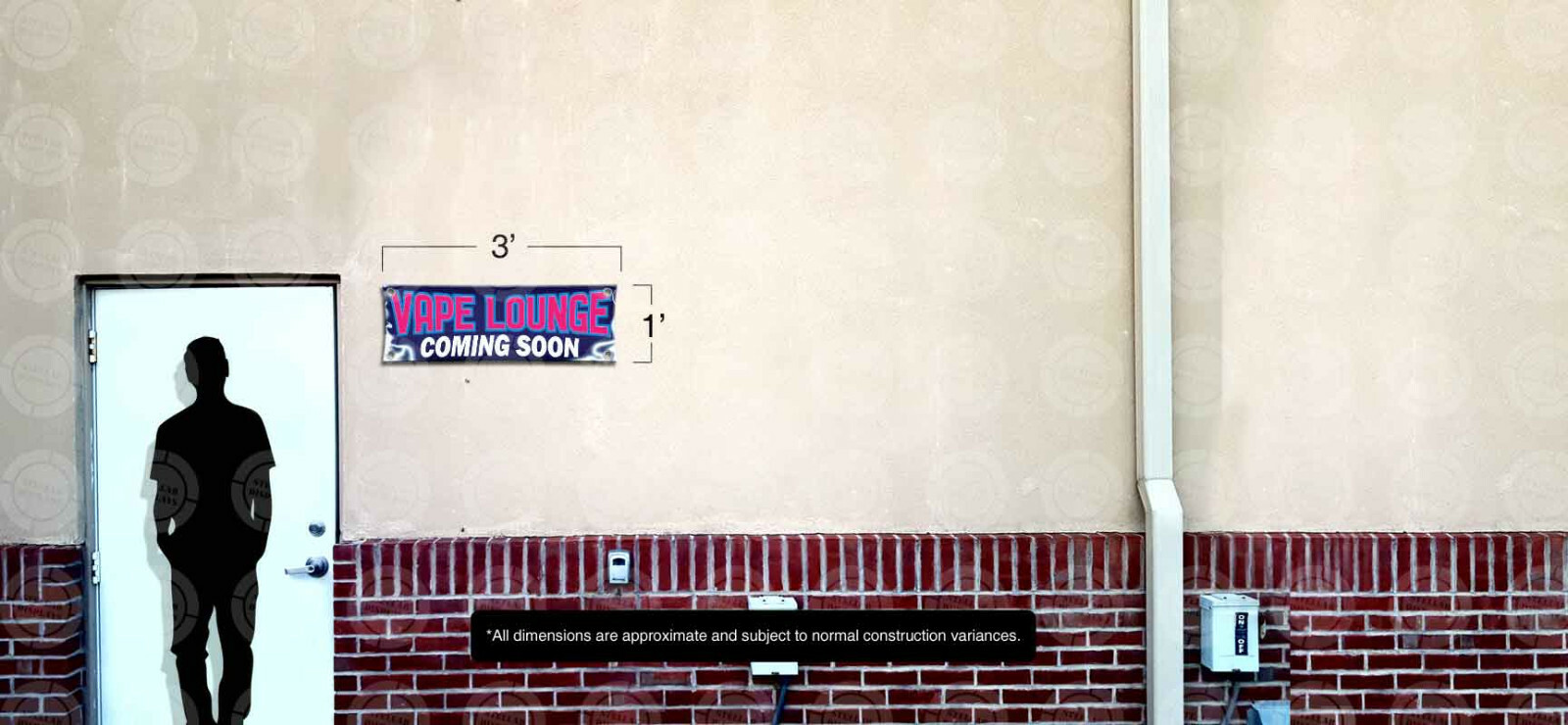 VAPE LOUNGE Coming Soon Banner Vinyl Display Various Bright Sign Poster Lona