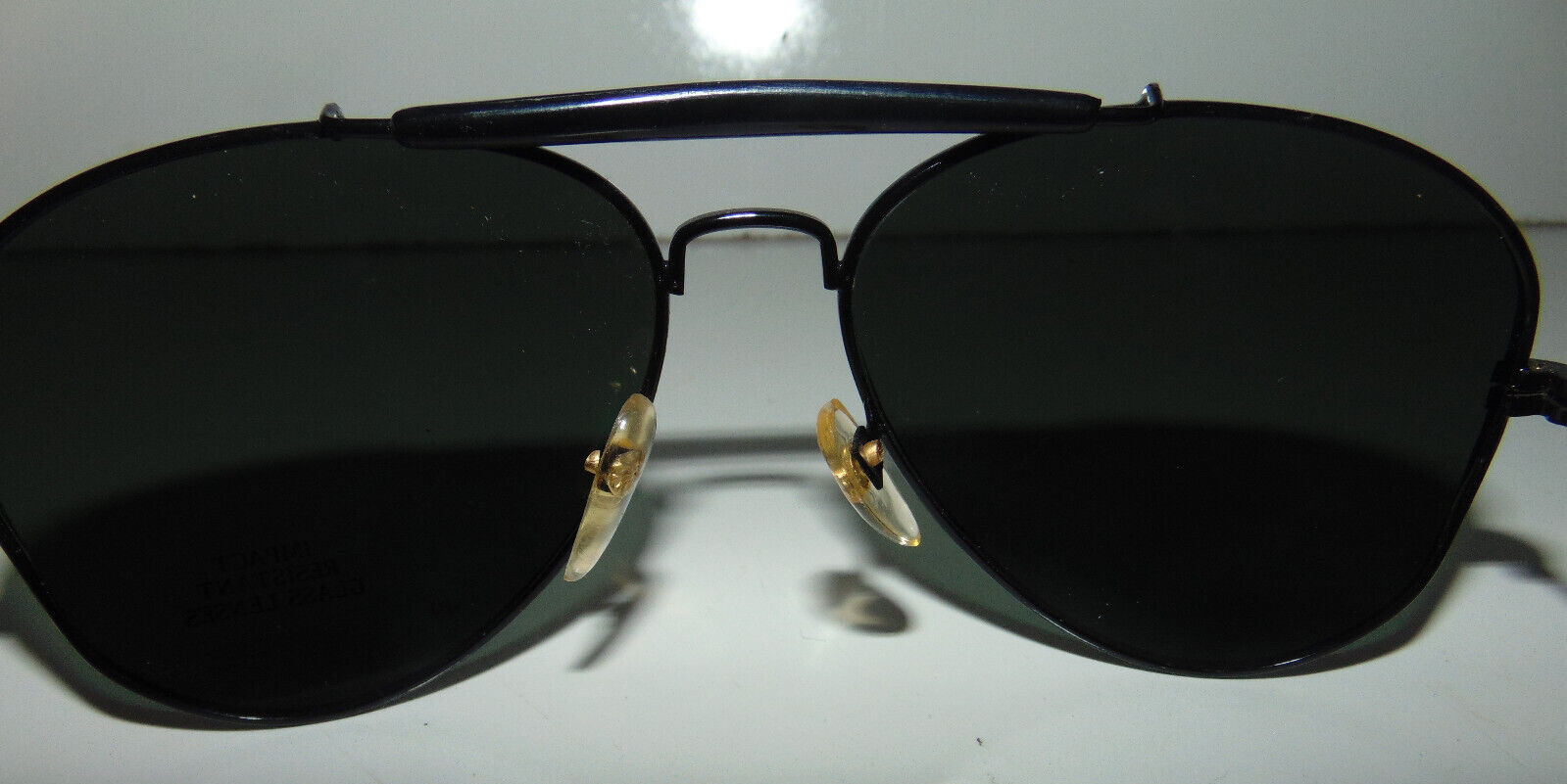 Vintage BLACK Aviator 1980’s Sunglasses Made In Taiwan 80s Glasses NEW