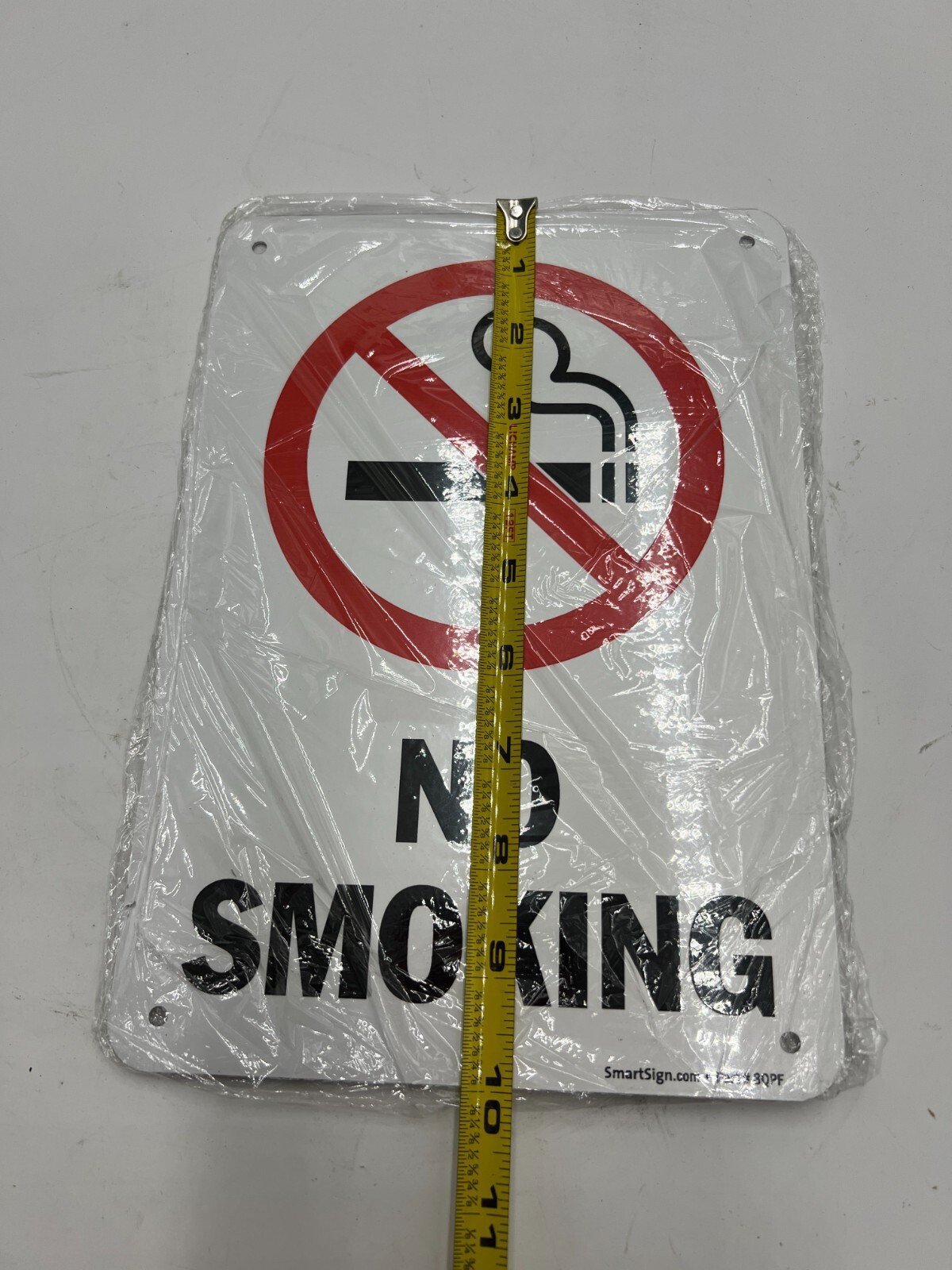 (QTY 6) SmartSign “No Smoking” With Graphic, U1-1017-NA_7x10