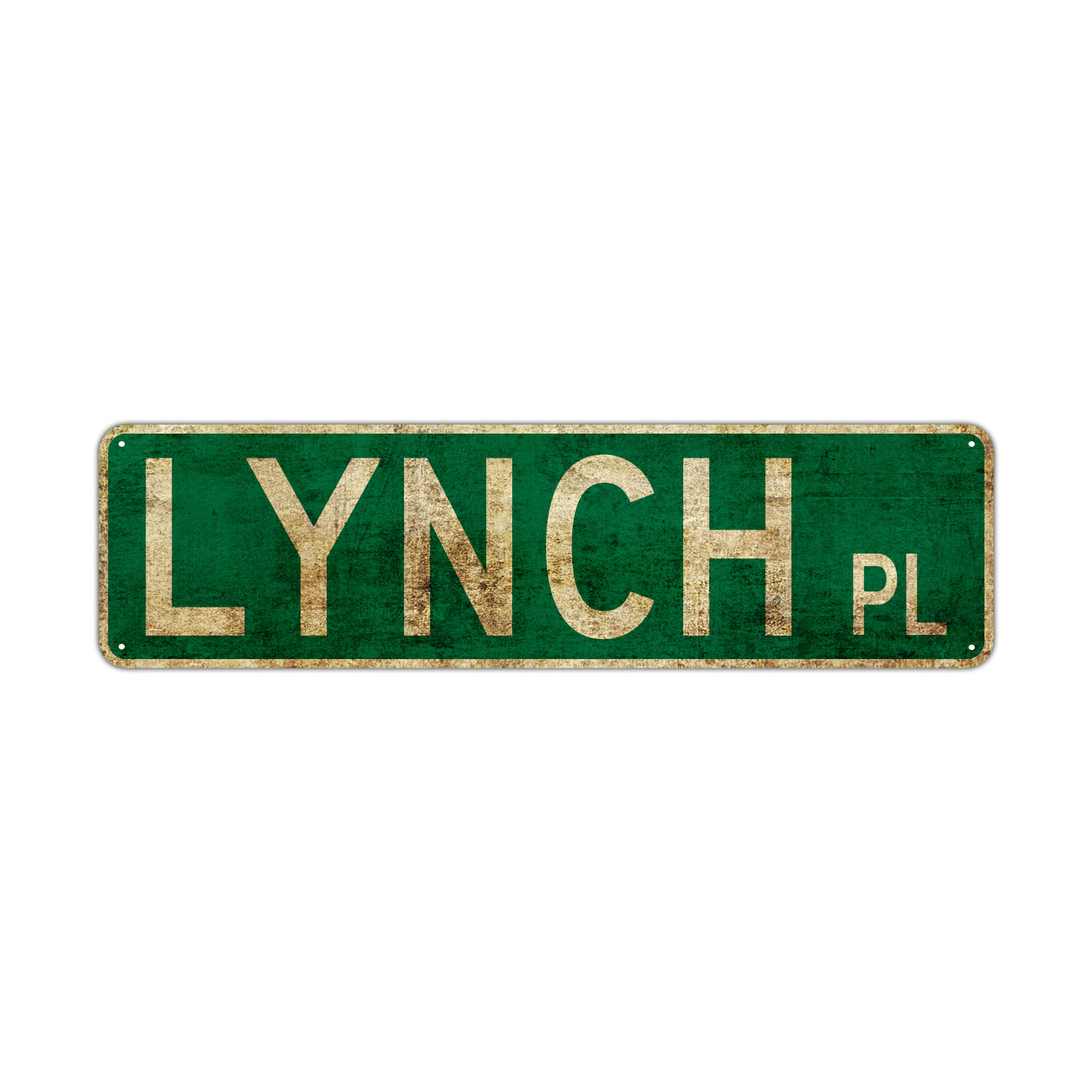 Lynch PL Vintage Sign| Garage Bar Pub Man Cave Street Décor Aluminum Metal Sign