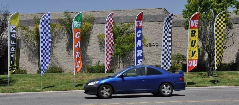 Best Buys Here Auto Dealership Advertising Feather Banner Swooper Flag Sign…