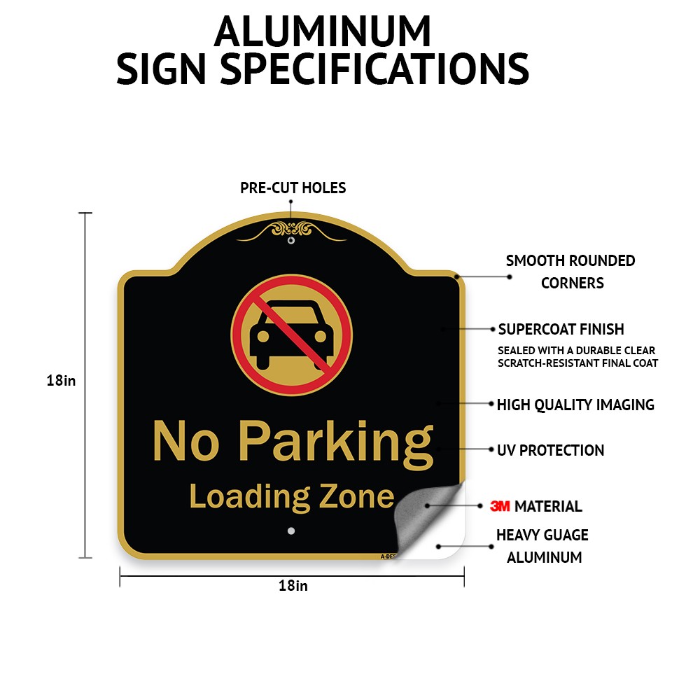 Designer Series – Enter Sign Enter Heavy Gauge Aluminum Architectural Sign