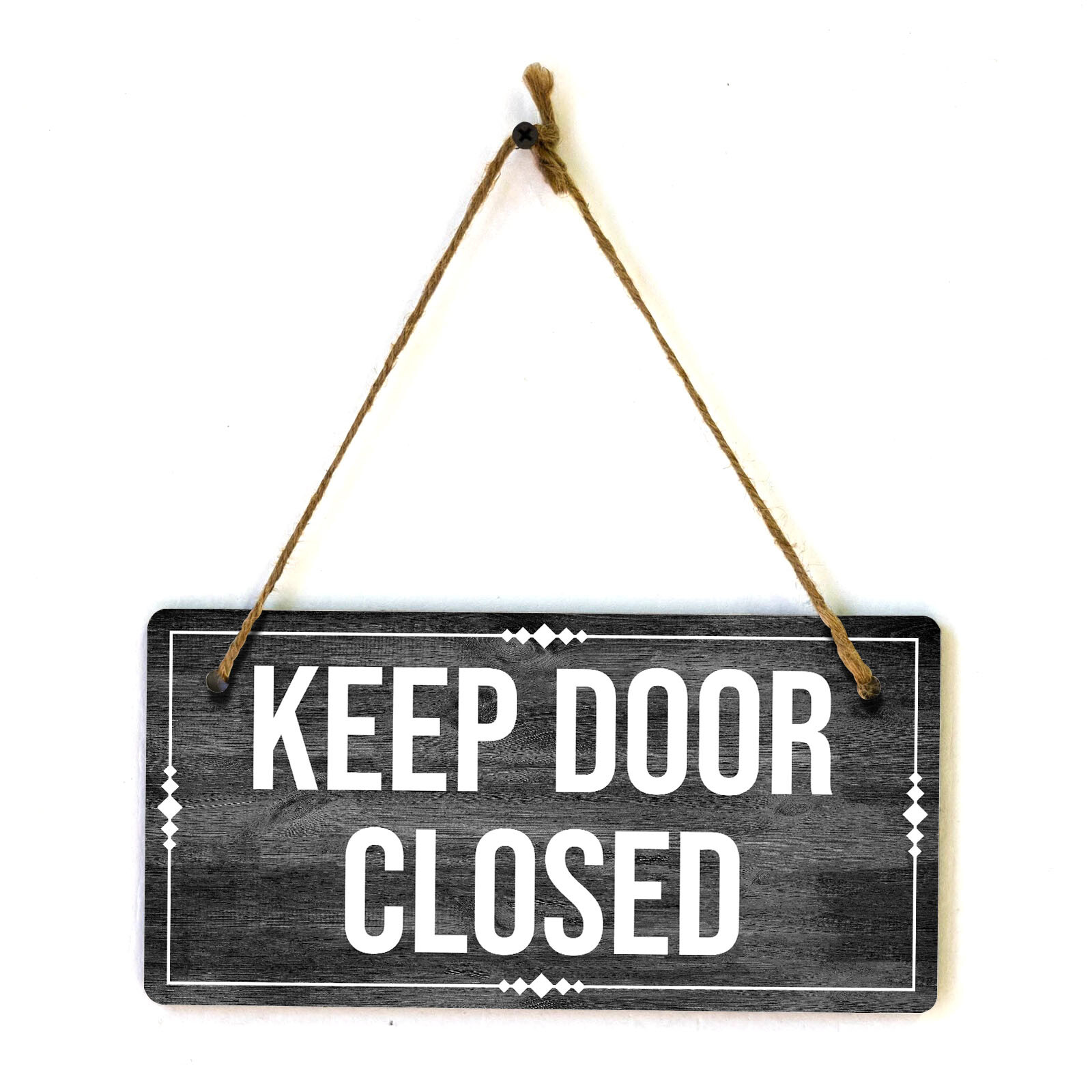 Keep Door Closed At All Times 5×10 Hanging Plus Wall or Door Sign