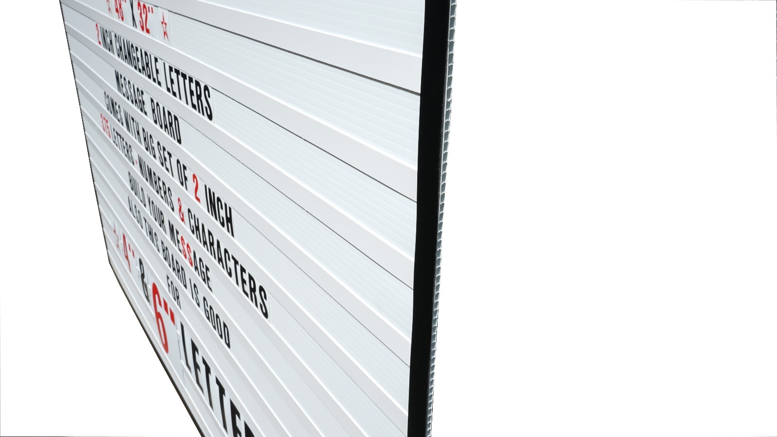 Big Changeable 2″ Letters Message Sign Menu Price Marquee Reader Board 48″x 32″