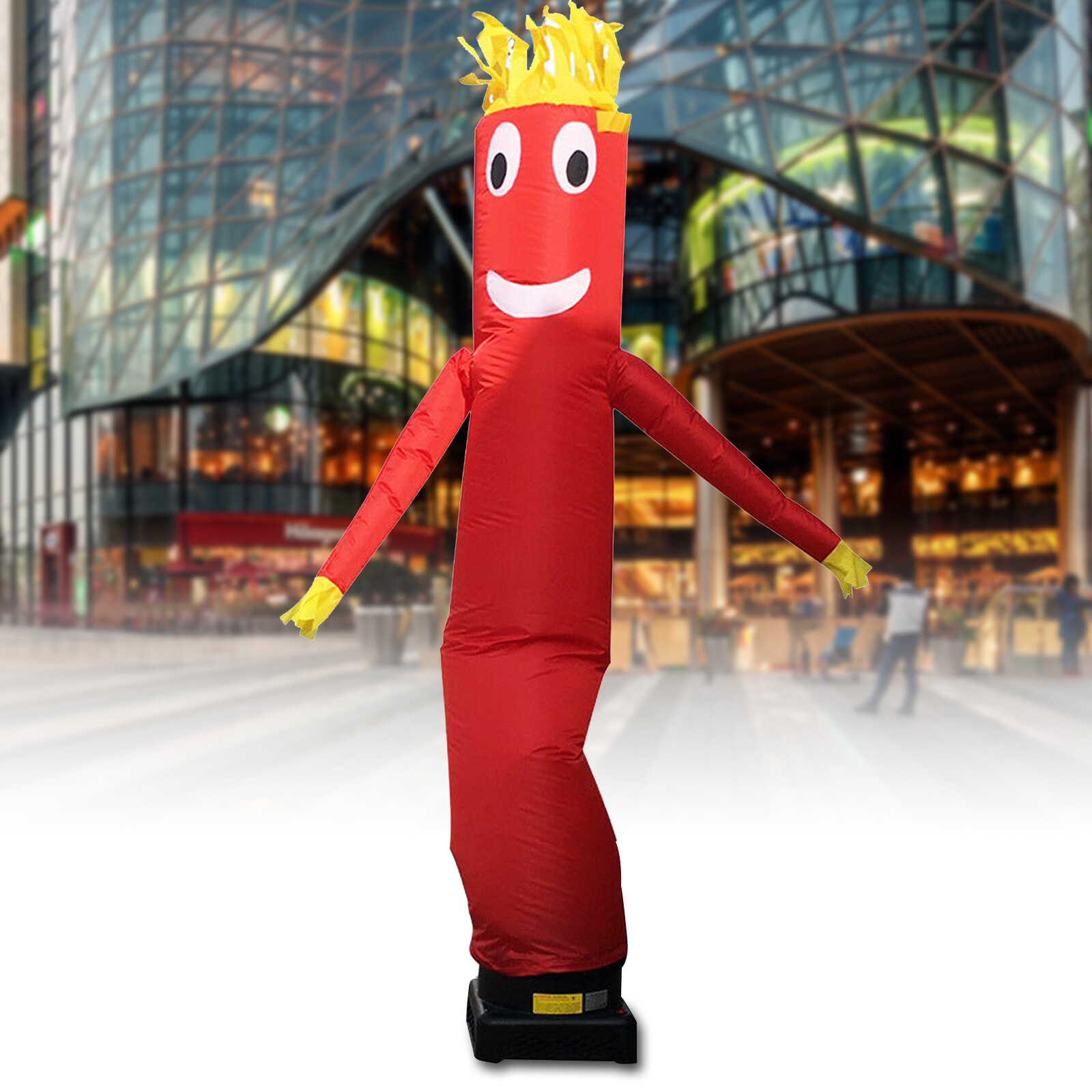 10FT Ctom Inflatable Tube Wind Dancer Air Puppet Sky Dancing Wavy Man-Red