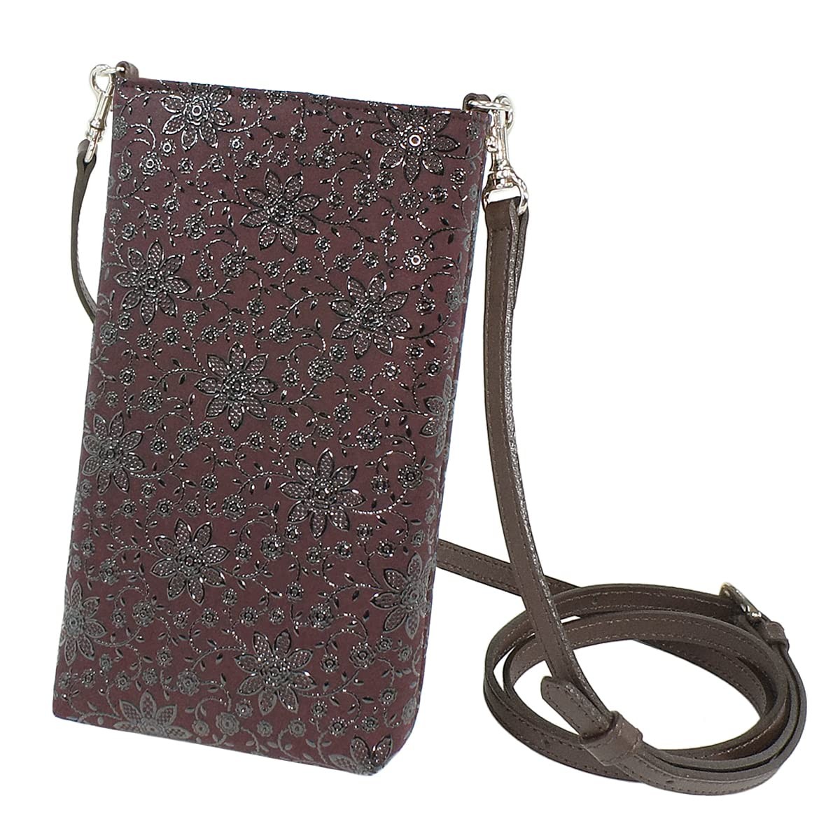 Inden Sacoche Smartphone Pouch Purple & Black Clematis 5029