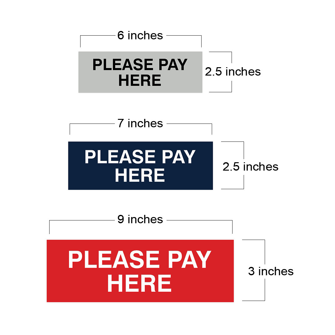 Basic Please Pay Here Sign