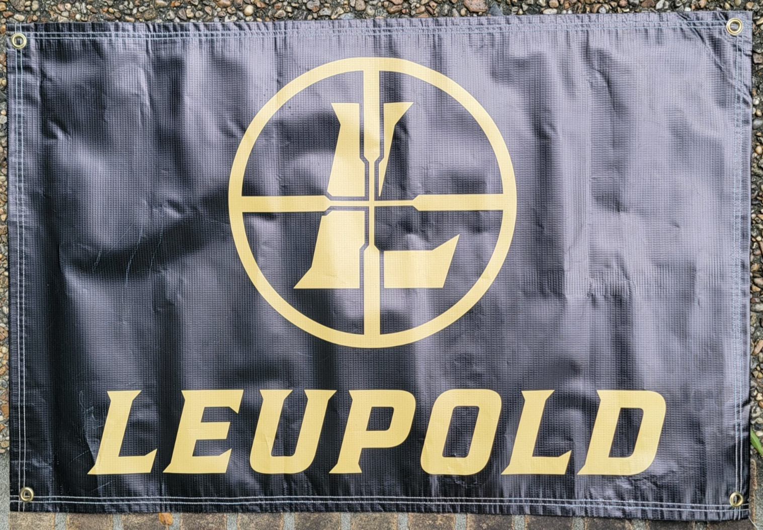 Leupold Scope Brand Logo Vinyl Banner (35″x23.5″) with Grommets