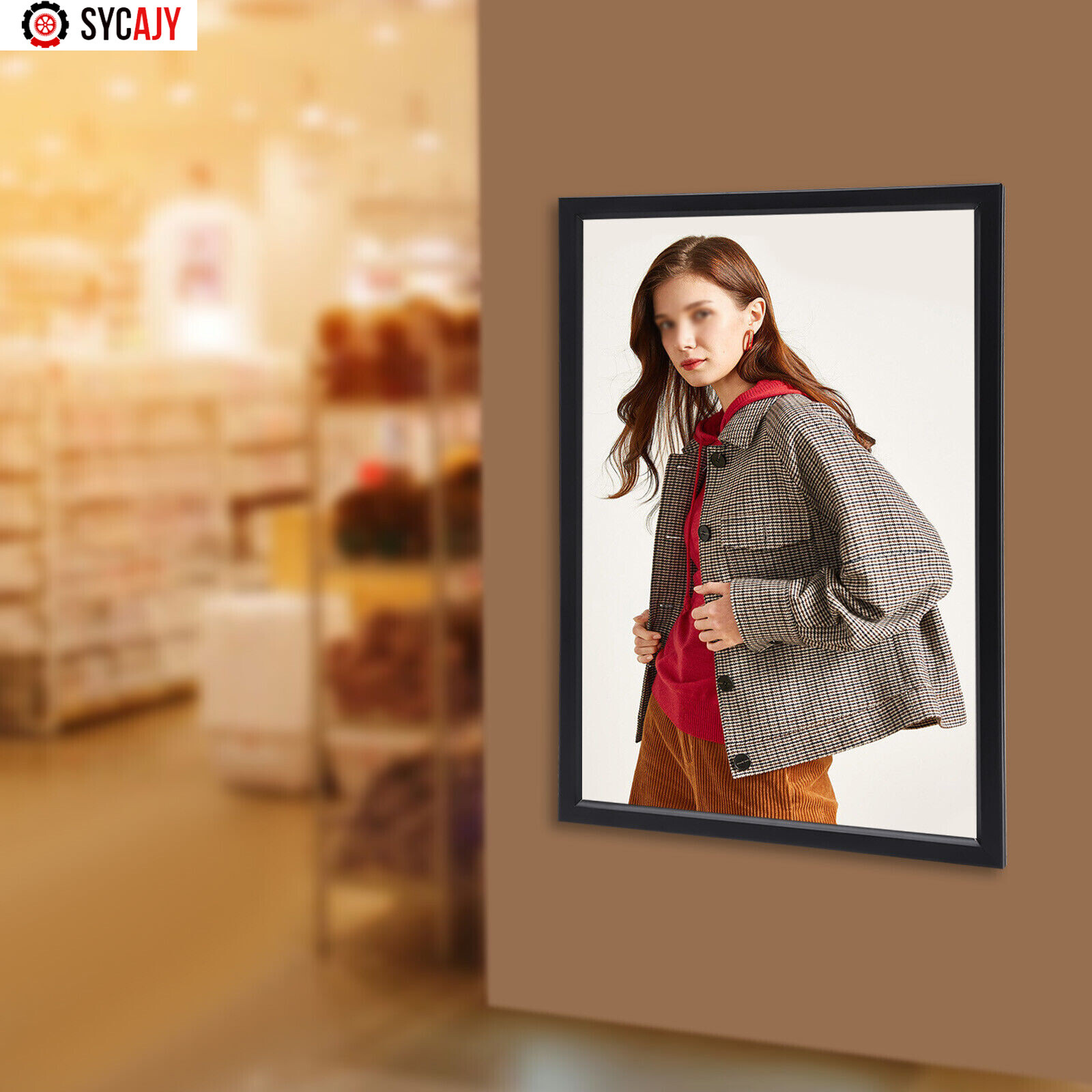 18×24″ LED Light Box Backlit Movie Poster Art Picture Frame Advertising Display