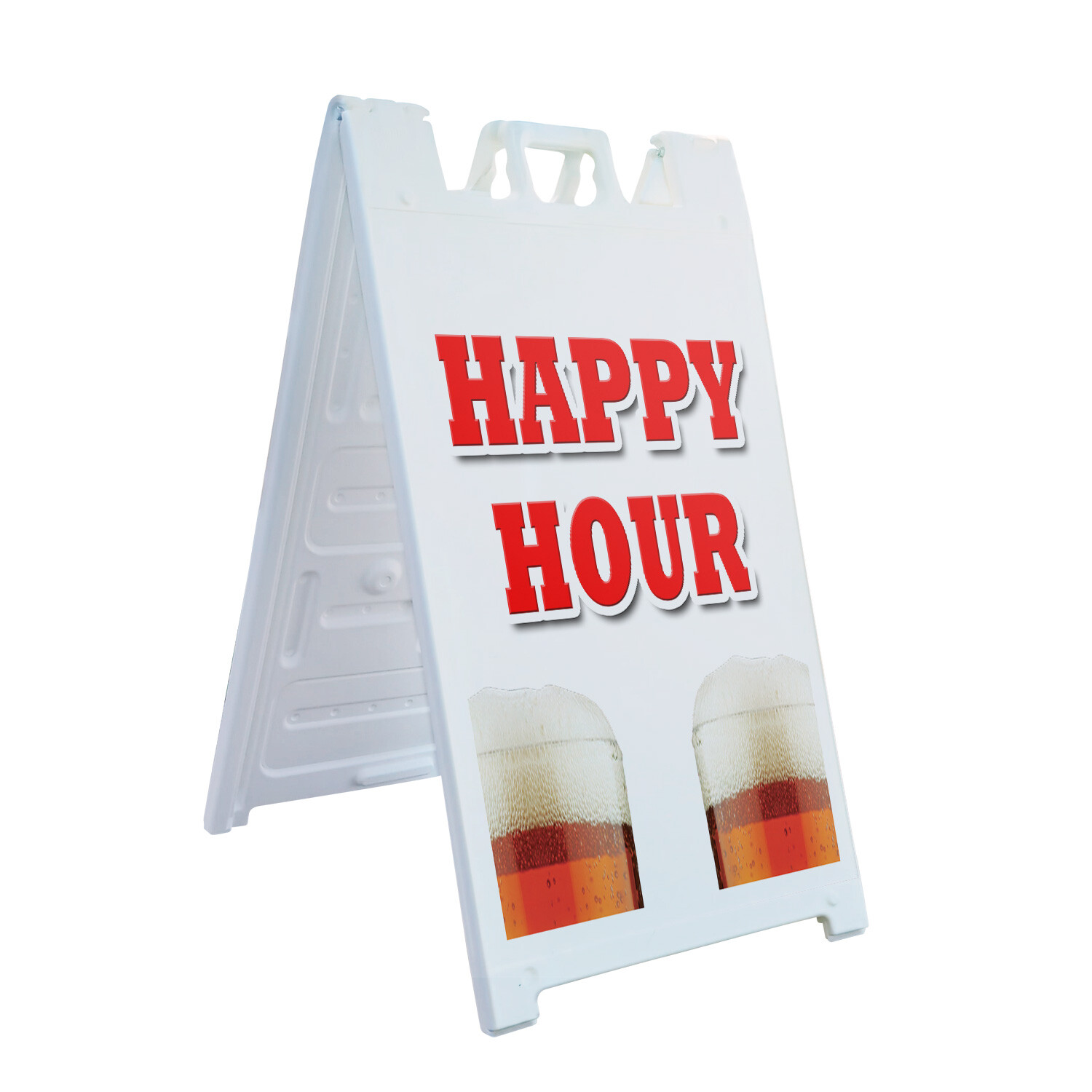 A-frame Sidewalk Happy Hour 24″ x 36″ Double Sided A-Frame Sidewalk Sign