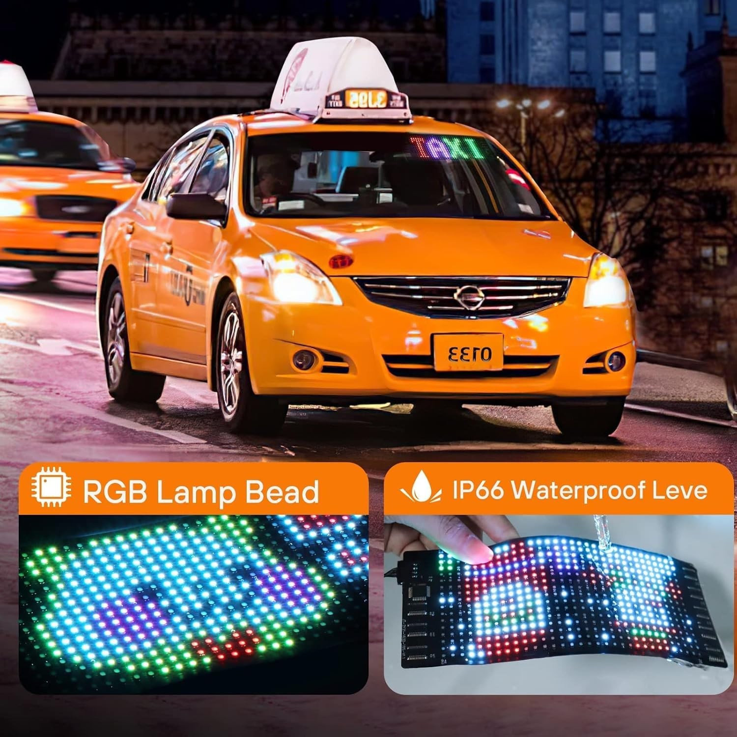 LED Scrolling Sign 7”x3” with USB Power – Ideal for Parties and Decorations