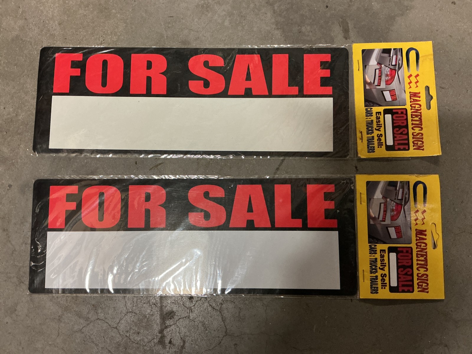 2 Magnetic Flexible “For Sale” Signs 14” X 5”