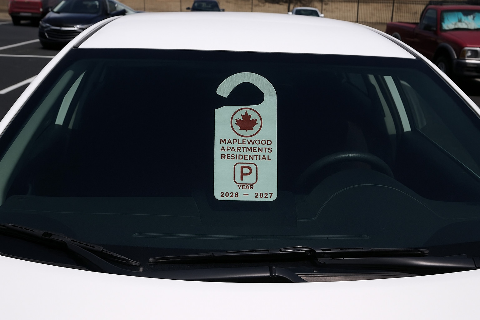 🏷️ Custom Parking Tag – Durable ABS, Weatherproof & Fade-Resistant
