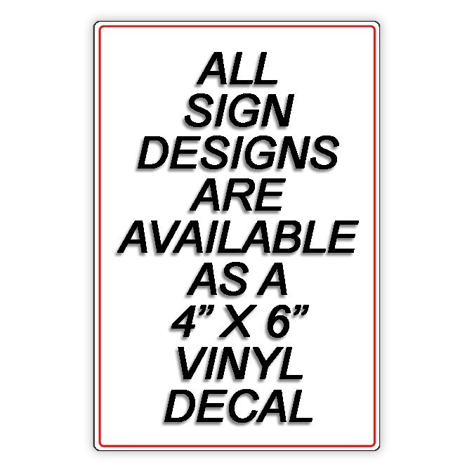 No Smoking Or Vaping Metal Sign Or Decal 6 SIZES in this area warning SNS013