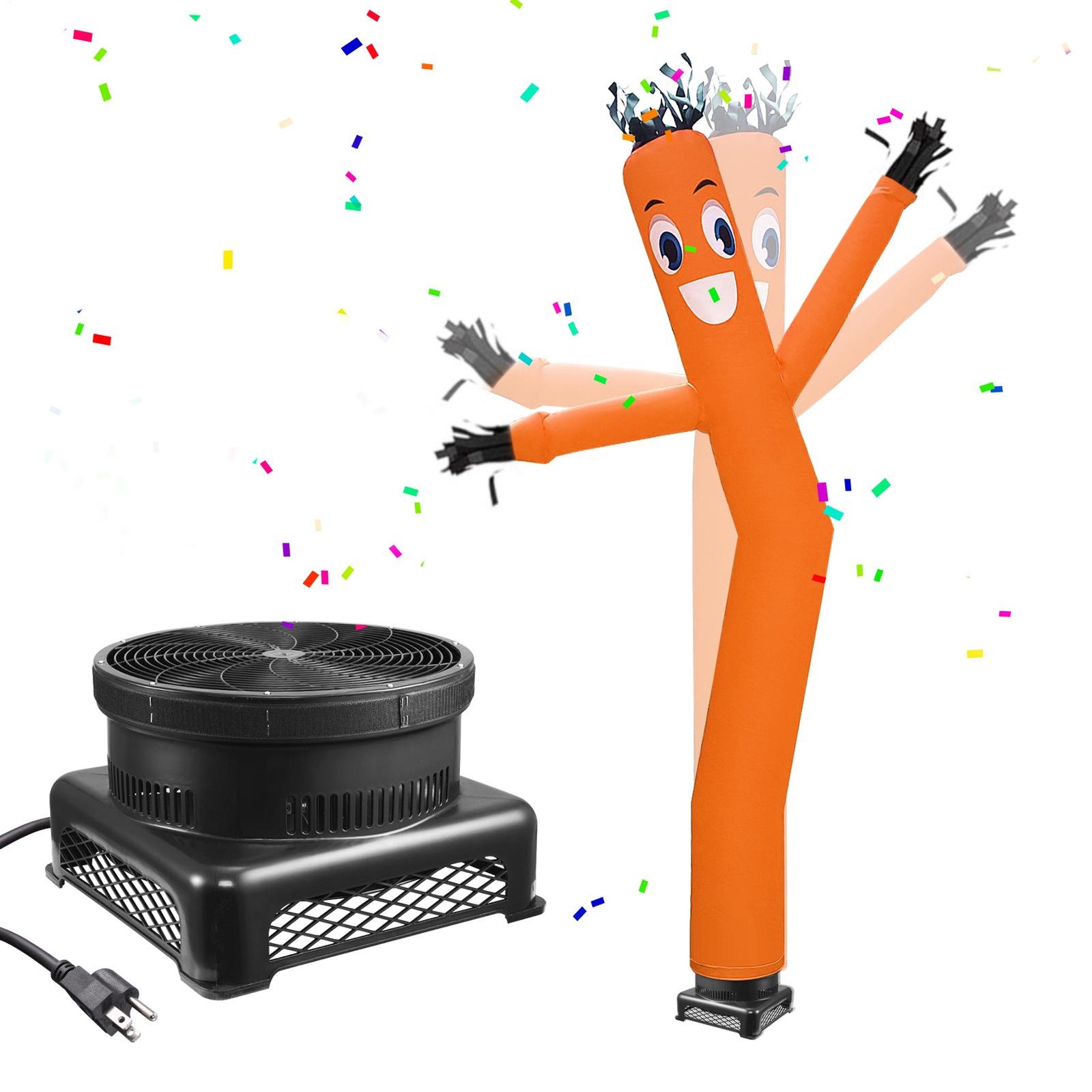 Inflatable Tube Figure with 750W Blower Fan, 20 ft Tall Waving Display