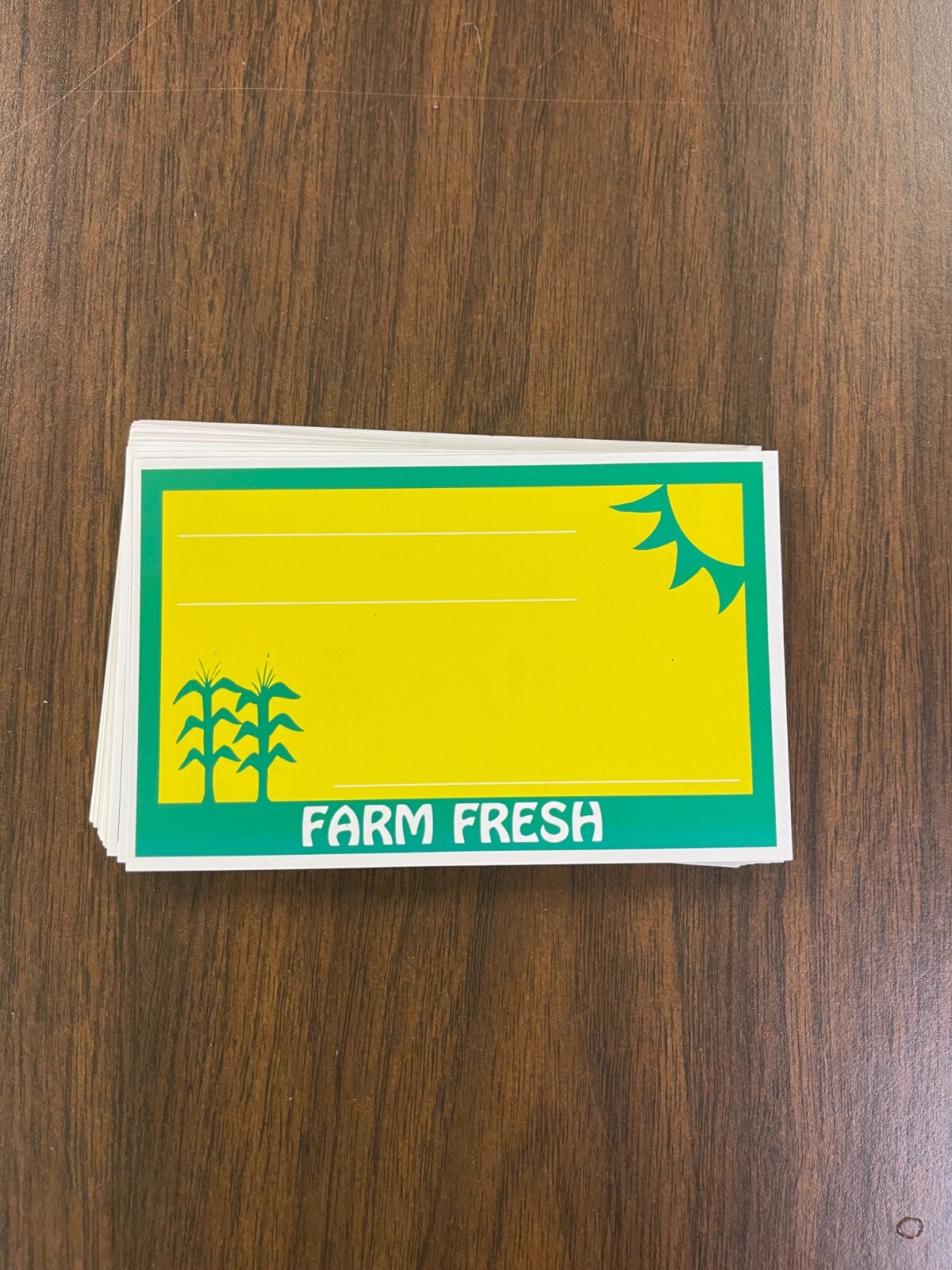 Farm Fresh Price Signs for Grocery Stores -5.5″w x 3.5″H- 50 pieces