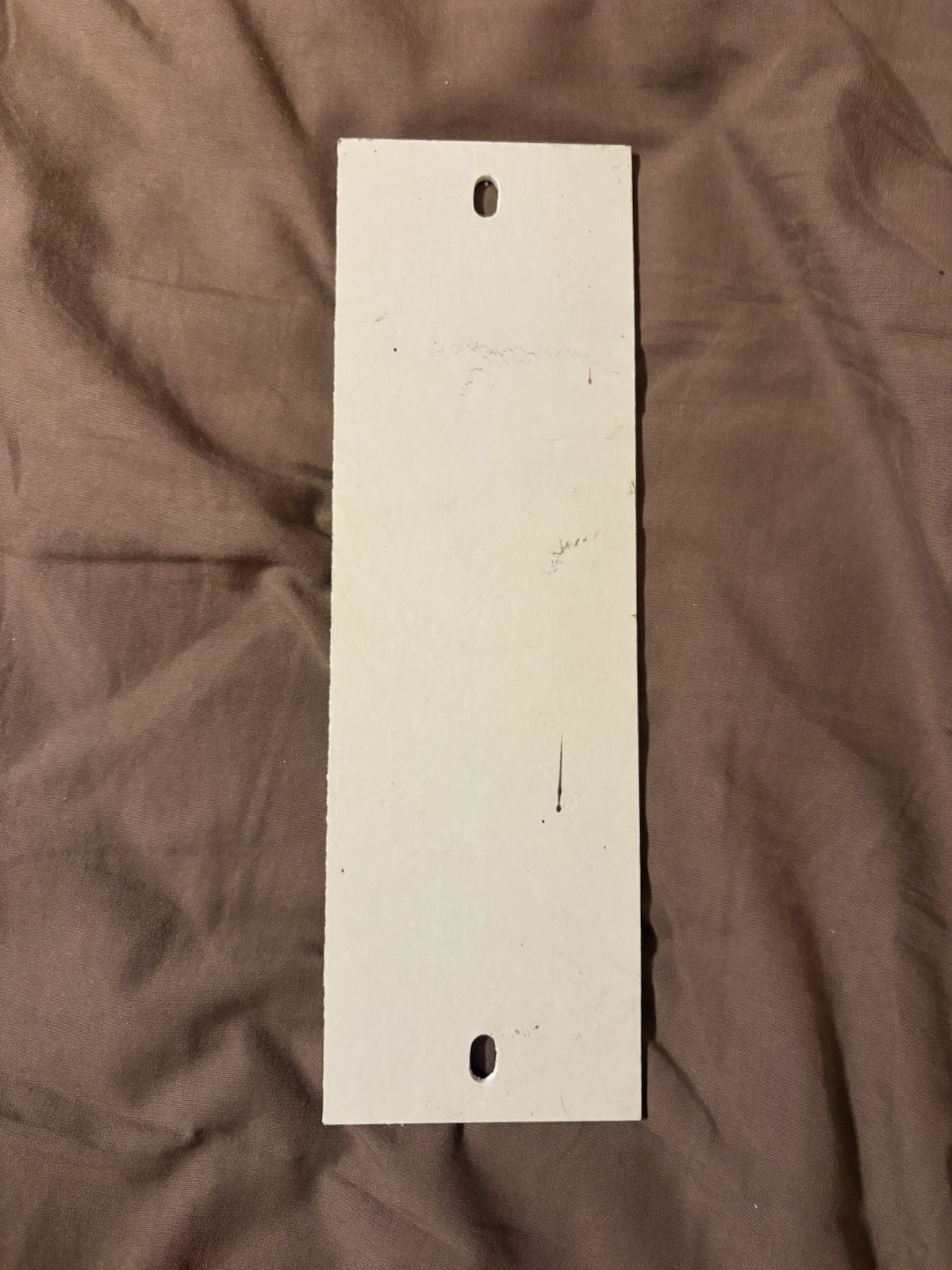 Vintage DANGER! HIGH VOLTAGE Fiberboard Sign 3.5″ x 10.5″ Amazing Shape