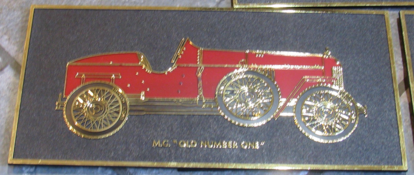 MG car models KCS Industries Inc. Milwaukee 4 plastic sign LOT 5.5″ by 11″ rare