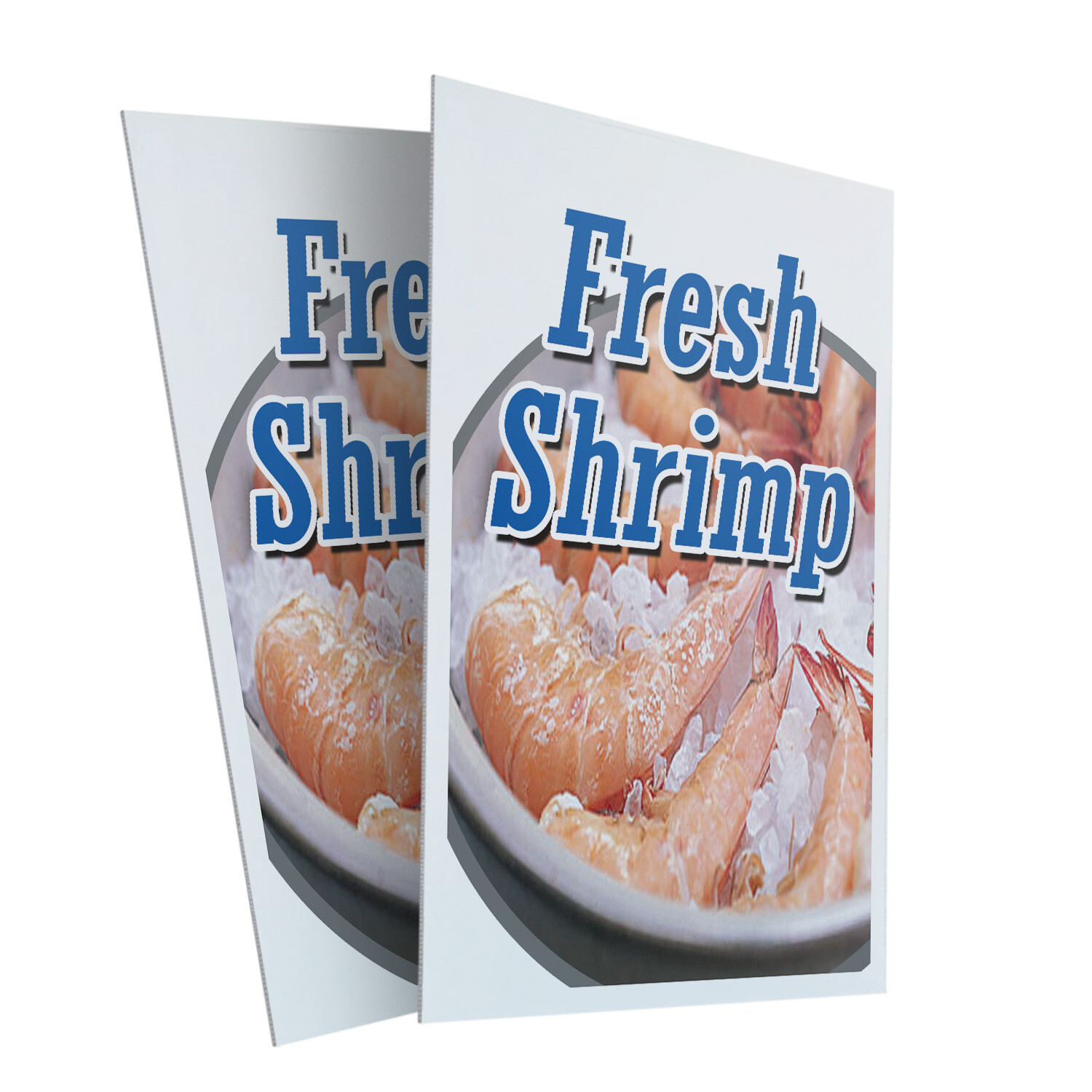 A-frame Sidewalk Fresh Shrimp 24″ x 36″ Double Sided A-Frame Sidewalk Sign