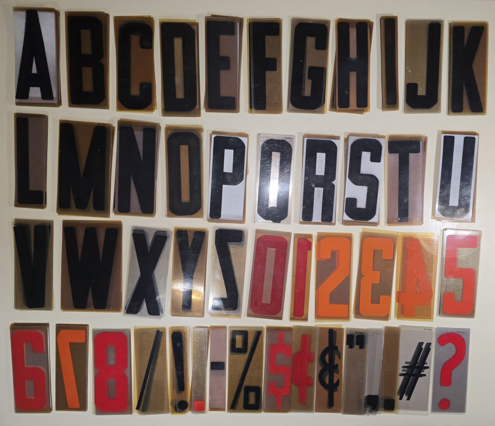 8″ On 8.75″ Marquee Sign Letters Numbers Symbols – 422 Pc. Flex Change Plastic