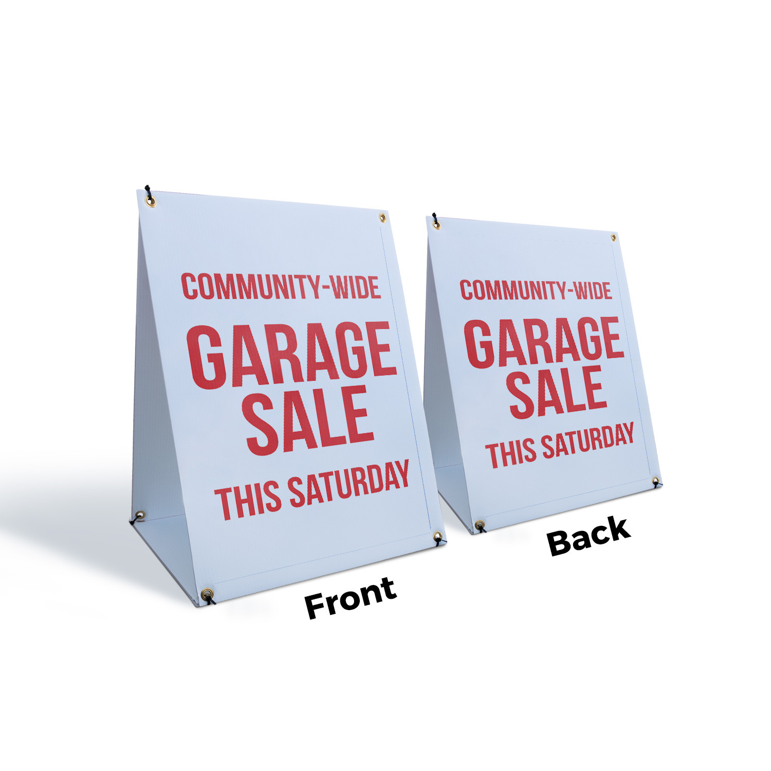 Community Wide Garage Sale Saturday A-Frame Sidewalk Sign Local Sales Events