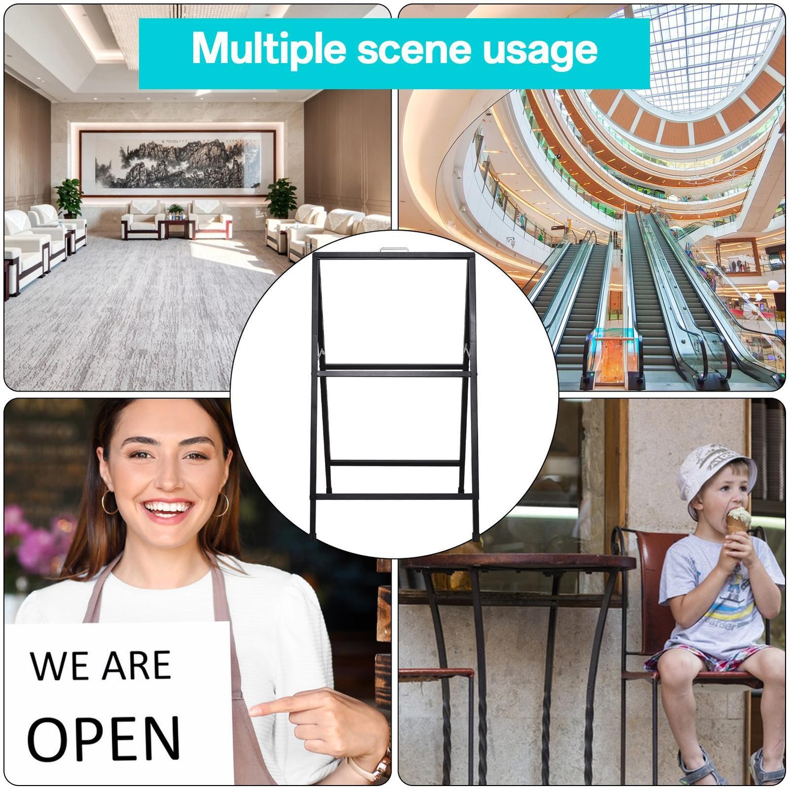 A Frame Sidewalk Sign, Heavy Duty Sandwich Board Signs 24×36 in
