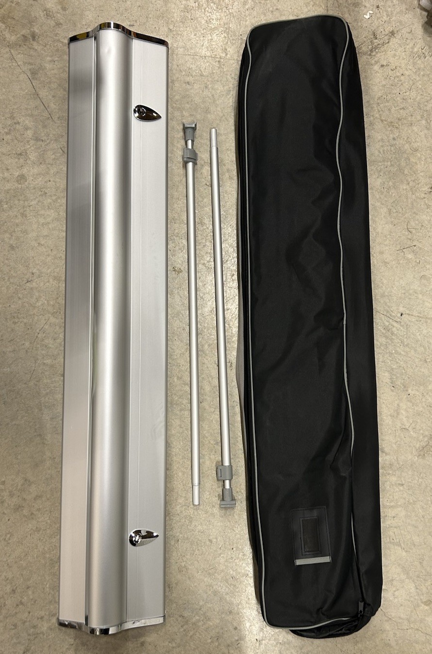 48” Deluxe Retractable Roll Up Banner Stand with Soft Case (STAND ONLY)