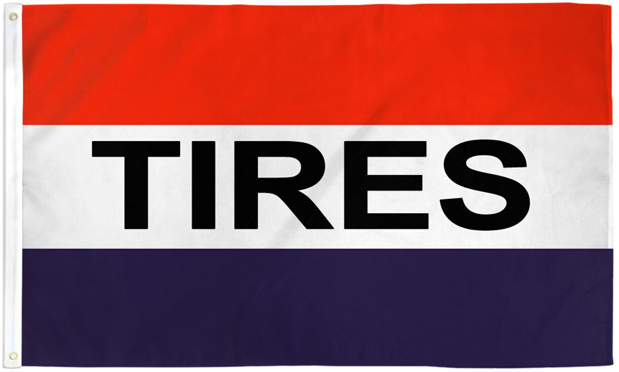 Tires Flag 3x5ft Tires Banner Sign Bandera de Llantas We Sell Tires Here Flag
